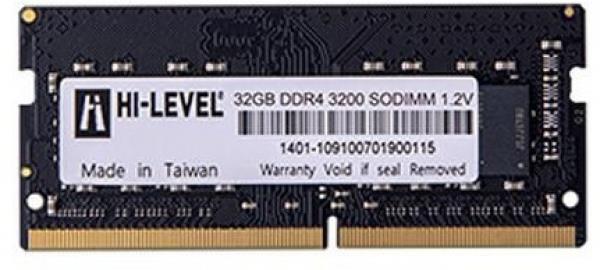 Hi-Level 32GB 3200MHz DDR4 SODIMM Ram HLV-SOPC25600D4/32G