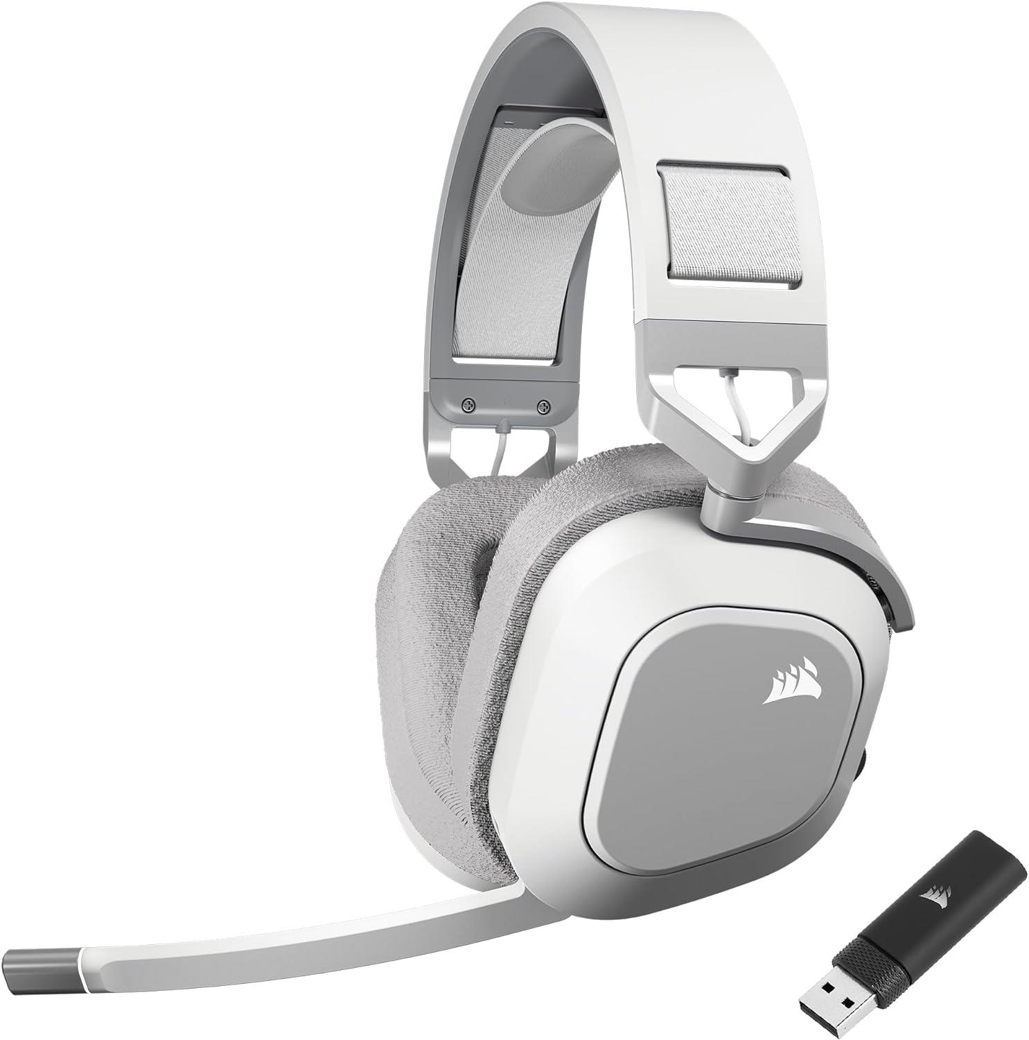 Corsair HS80 MAX Dolby Atmos Kablosuz Gaming Kulaklık Beyaz (CA-9011296-EU)
