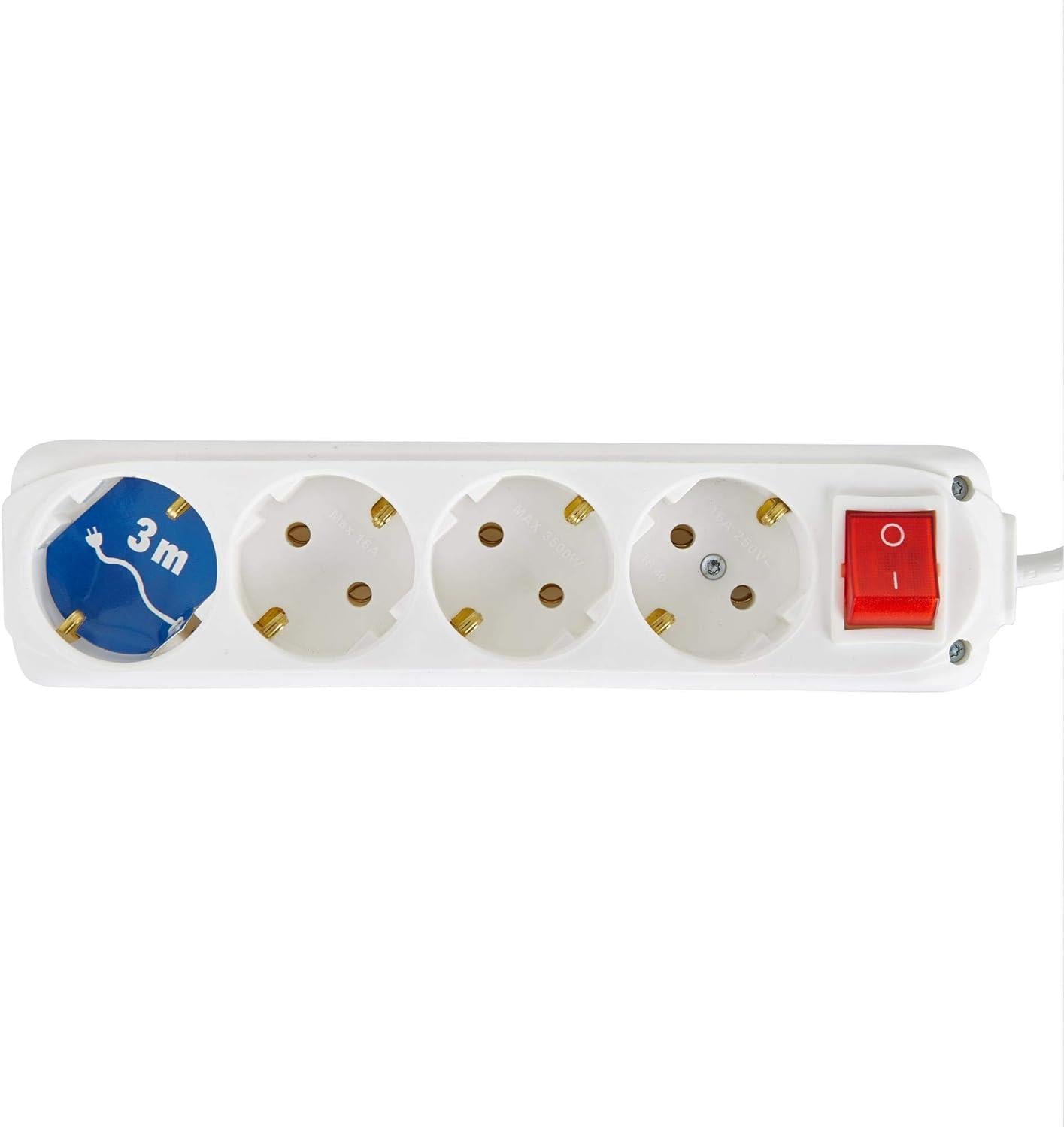 ALMERA 4LÜ ANAHTARLI TOPRAKLI PRİZ 3 MT. (12)
