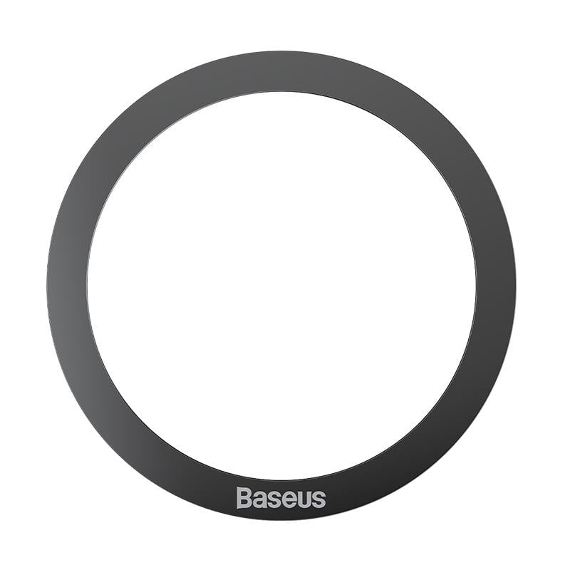 Baseus Manyetik Kablosuz Şarj Aleti Manyetik Metal Halka Çıkartma 2 Parça, MagSafe Çıkartma Halkası, Siyah