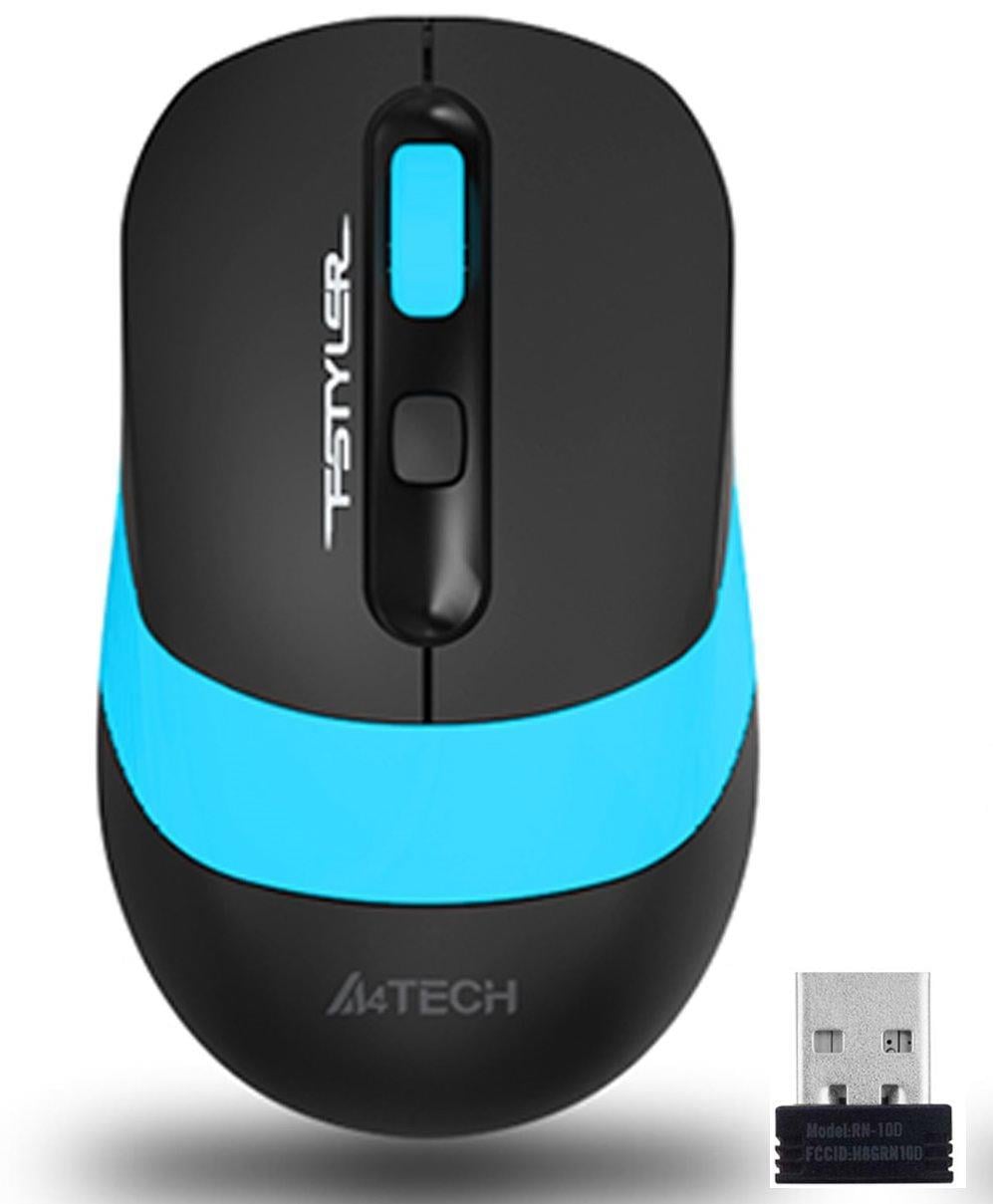 FG10 Kablosuz Optik Nano 2000DPI Siyah Mavi Mouse