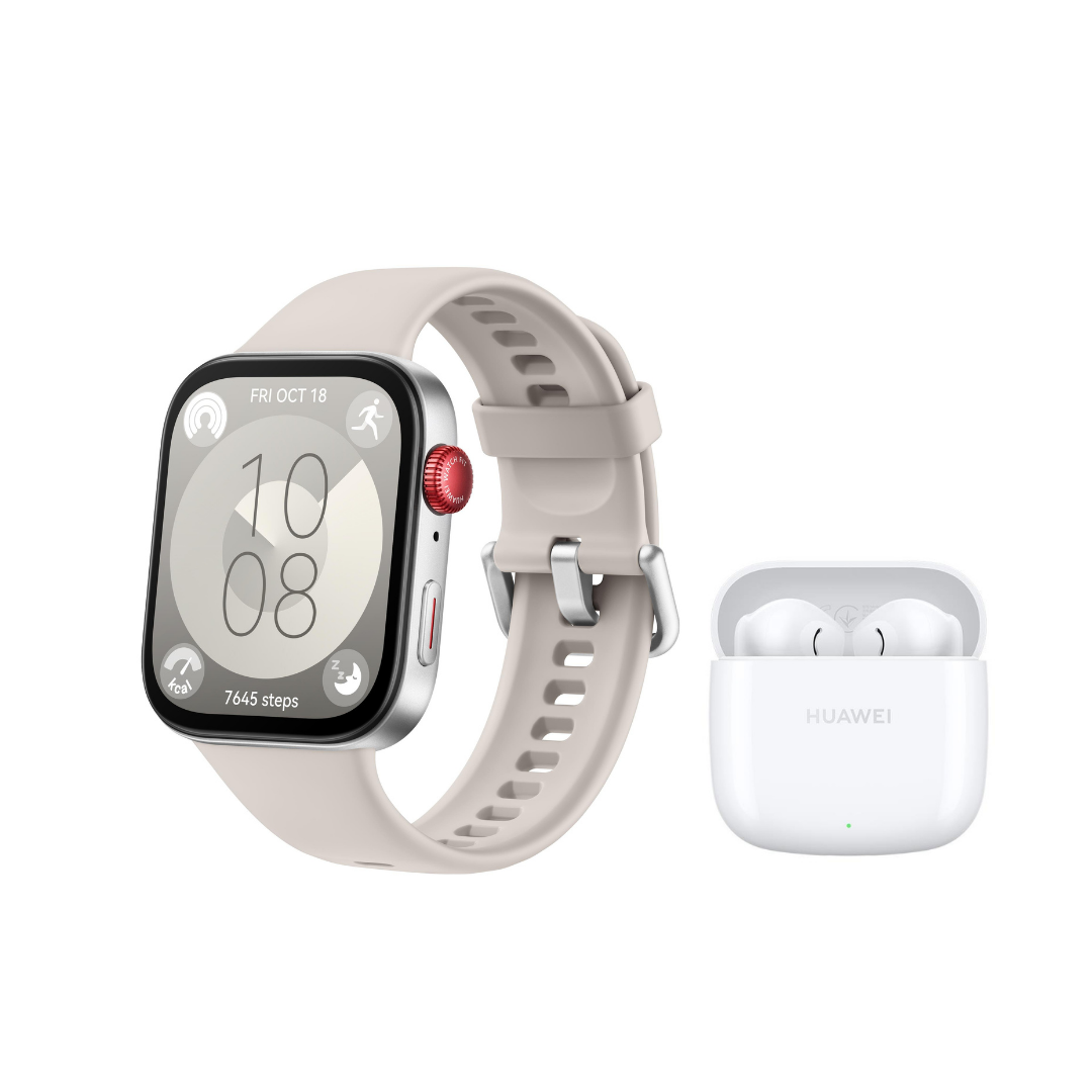 Huawei Watch Fit 3 Beyaz Akıllı Saat + Huawei SE 2 Kulaklık Hediyeli