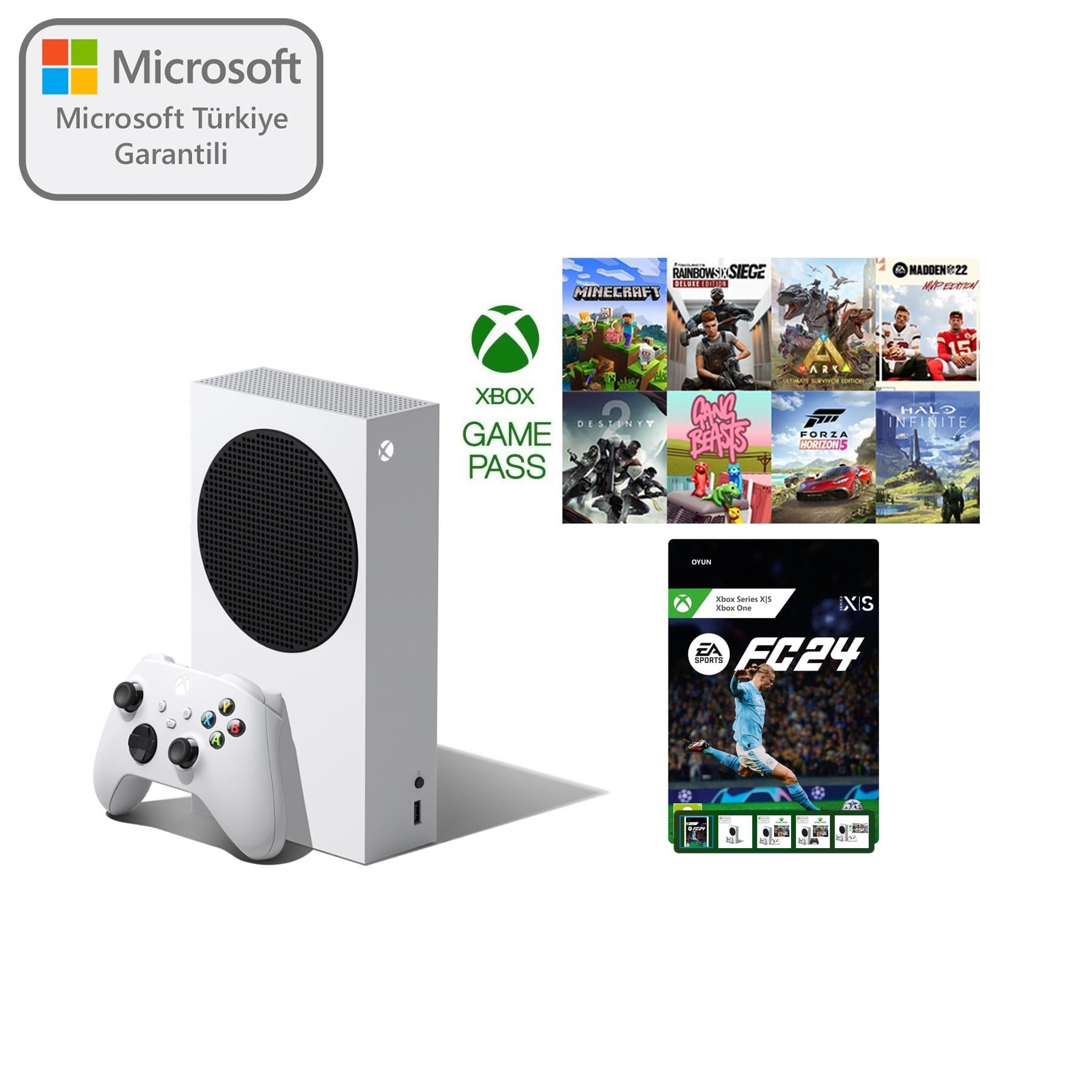 Microsoft XBOX Series S 512GB SSD Oyun Konsolu - EA FC24  + 3M GamePass Hediye