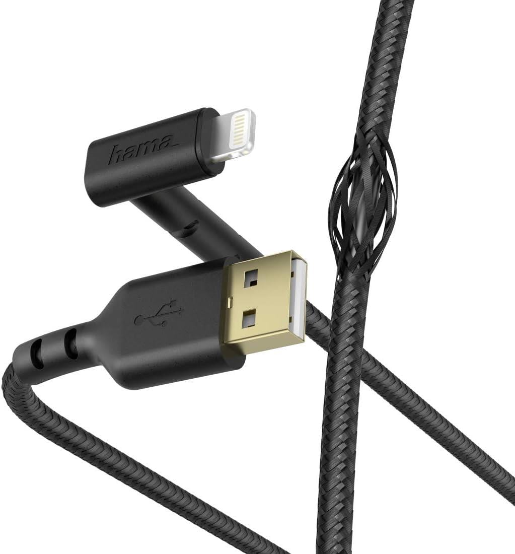 HAMA Lightning Stand Kablo, 1.5 Metre - Siyah
