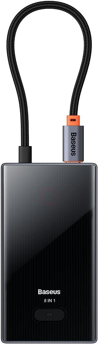 Baseus PioneerJoy 8 in 1 Type-C Hub Adaptör-Gri