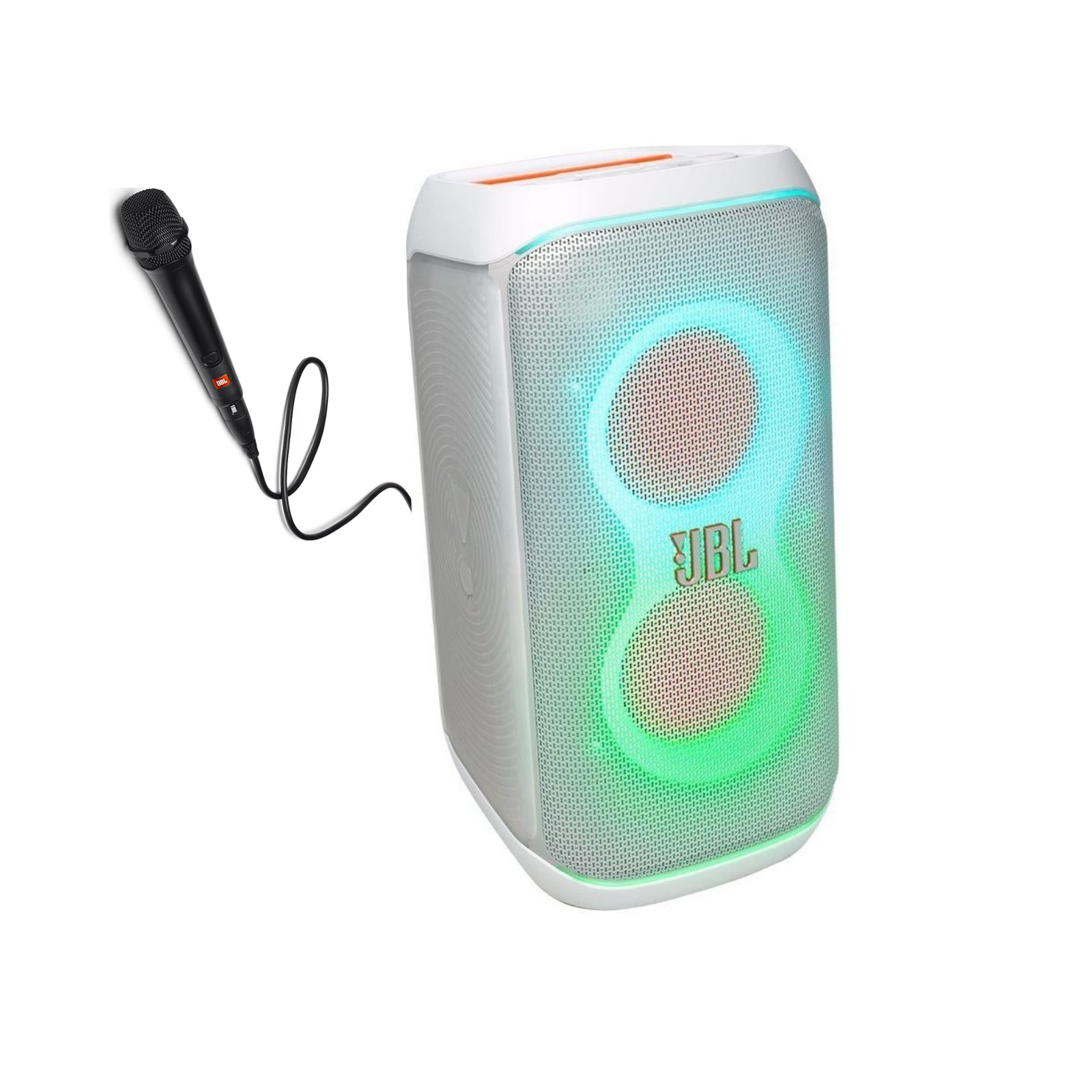 JBL Partybox Club120 Beyaz Bluetooth Hoparlör ve Partybox Mikrofon