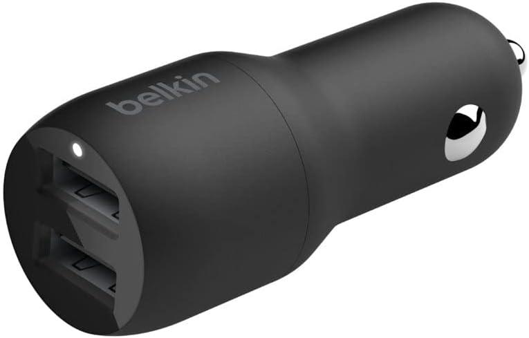 Belkin 24w Hızlı Araç Şarj Cihazı 2 Port Usb - Siyah Ccb001btbk 