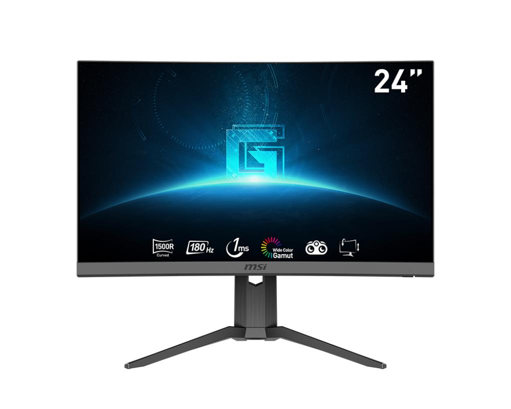 MSI 23.6 G24C6P E2 CURVED 1500R VA 1920X1080 (FHD) 16:9 180HZ 1MS FREESYNC PREMIUM GAMING MONITOR