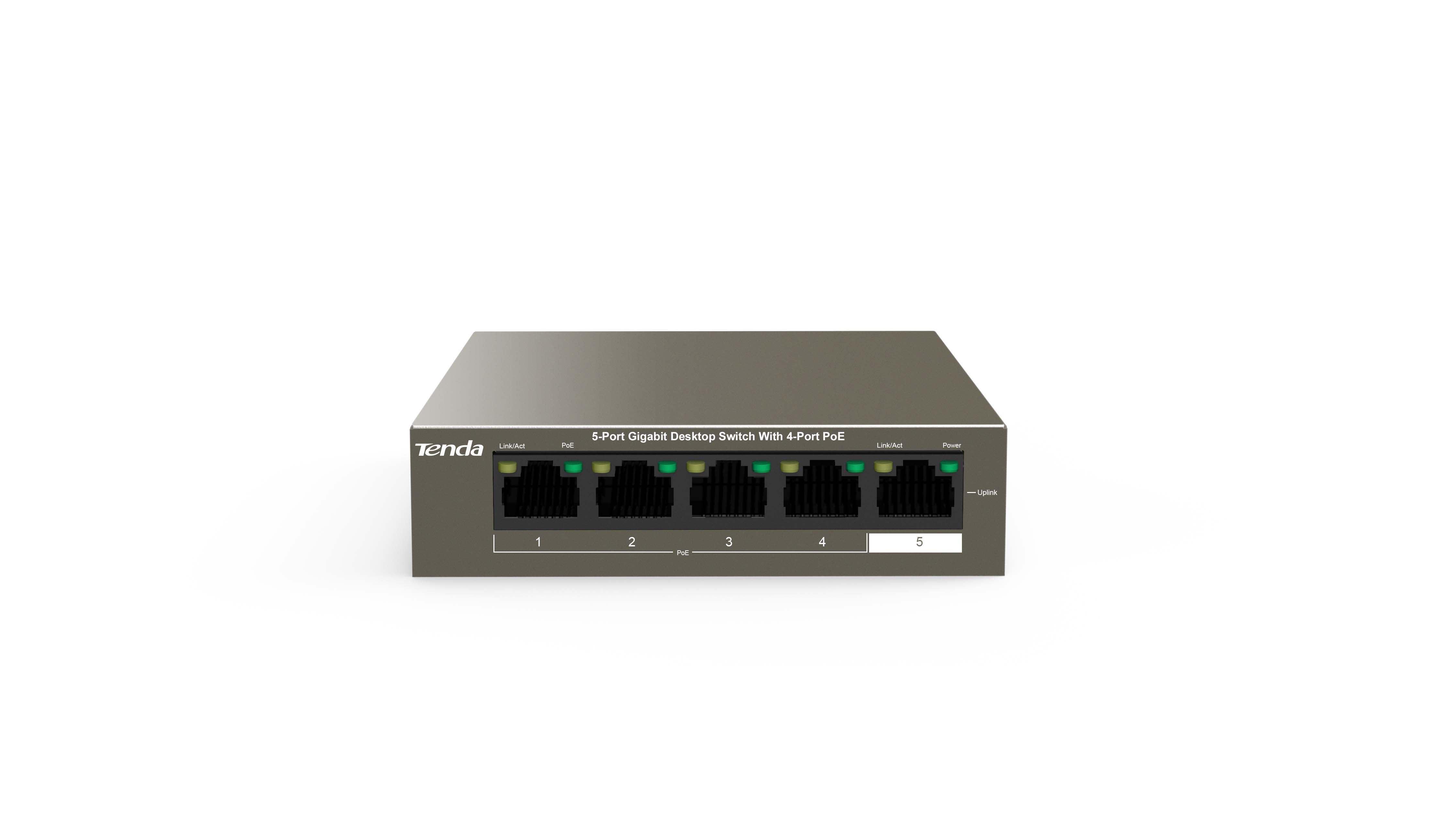 TEG1105P-4-63W 5-Port Gigabit Desktop Switch with 4-Port PoE