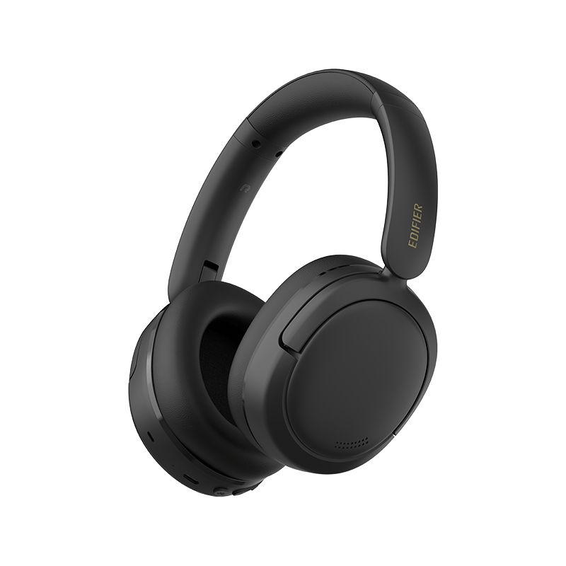 Edifier W800BT SE Bluetooth 5.4 Kablosuz Kulak Üstü Kulaklık – 45 Saat Pil, USB-C, AI Çağrı Gürültü Azaltma - Siyah