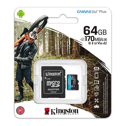 KINGSTON 64GB mSD Canvas Go+ SDCG3/64GB