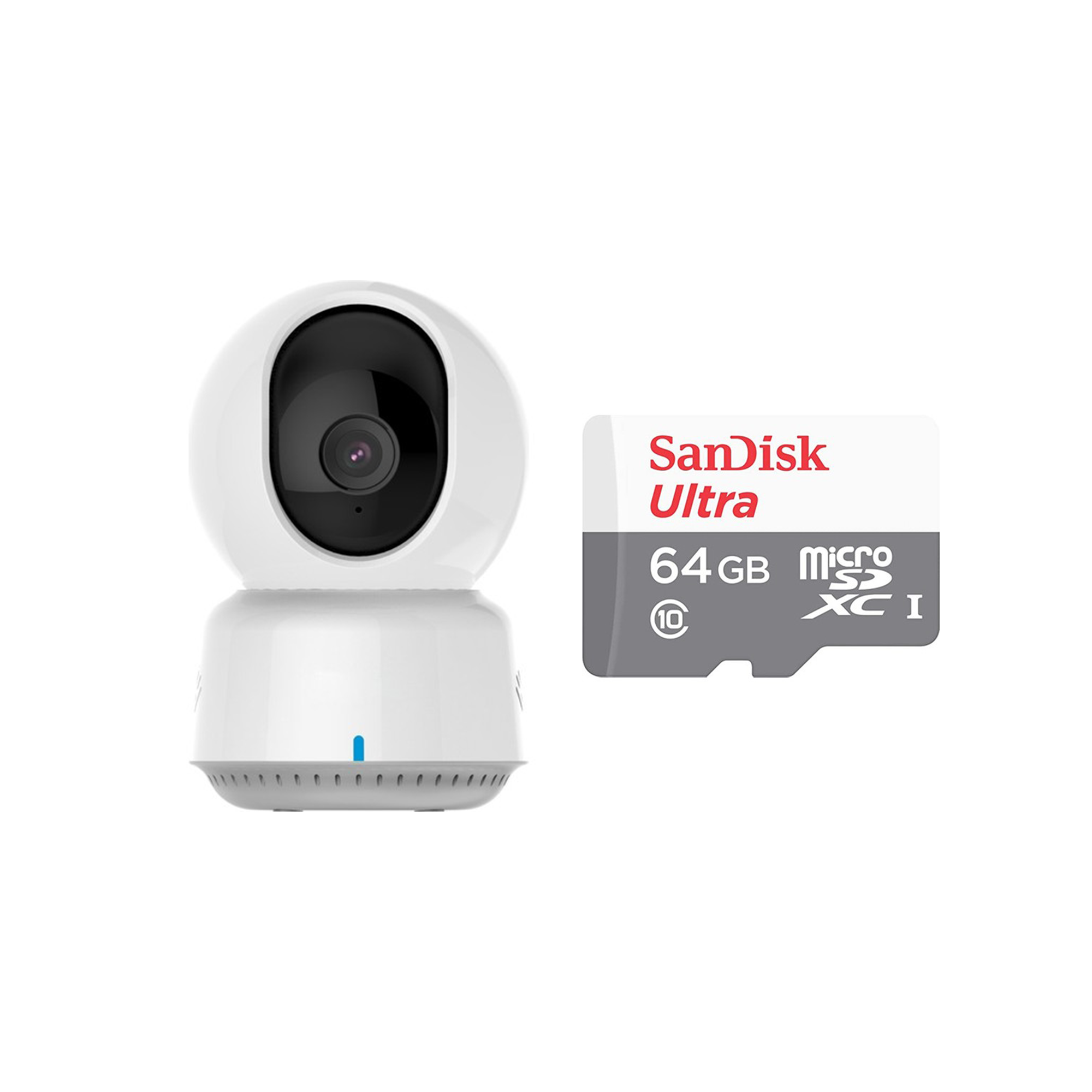Aqara E1 Kablosuz İç Mekan Wi-Fi IP 2K Kamera  (Apple Home - Amazon Alexa - Google Home Destekli) + Sandisk Ultra 64GB 100mb/s 