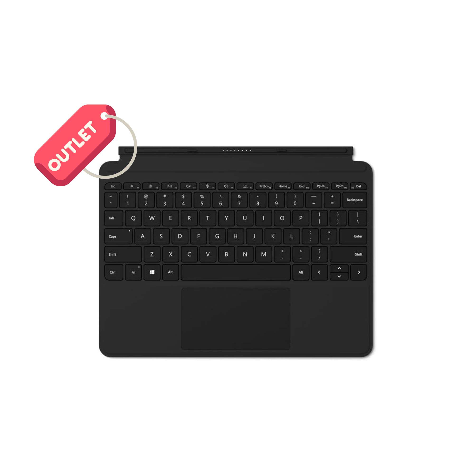 OUTLET Microsoft Surface Go Type Cover Siyah İngilizce Klavye KCM-00007
