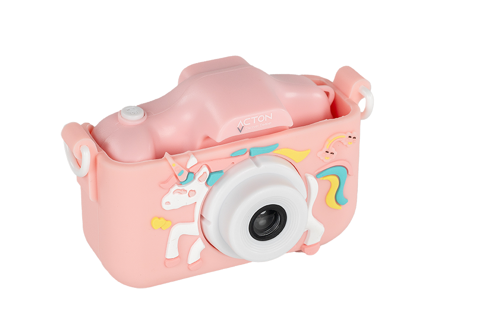 Acton Full HD Dijital Çocuk Fotoğraf Makinesi - Pembe