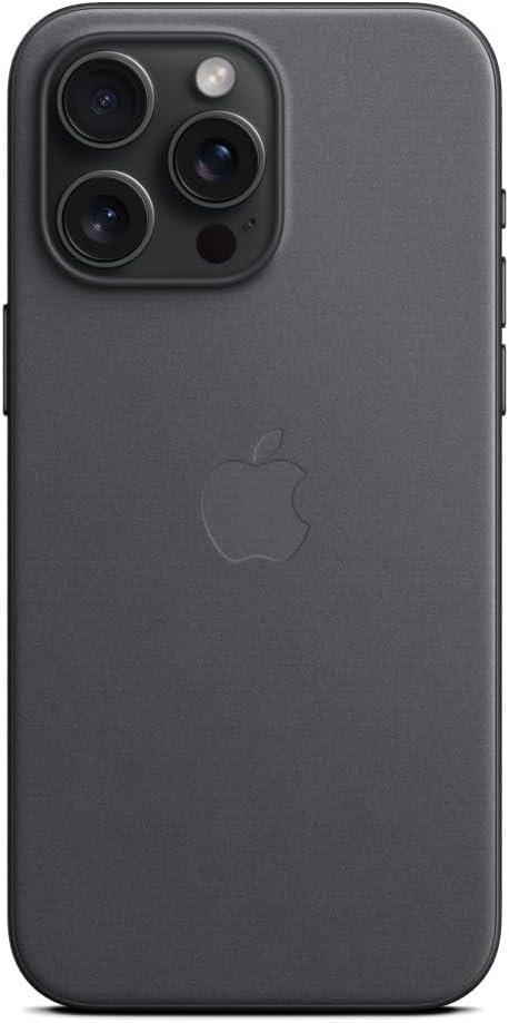 Apple iPhone 15 Pro Max MagSafe Mikro Dokuma Kılıf Siyah - MT4V3ZM/A

