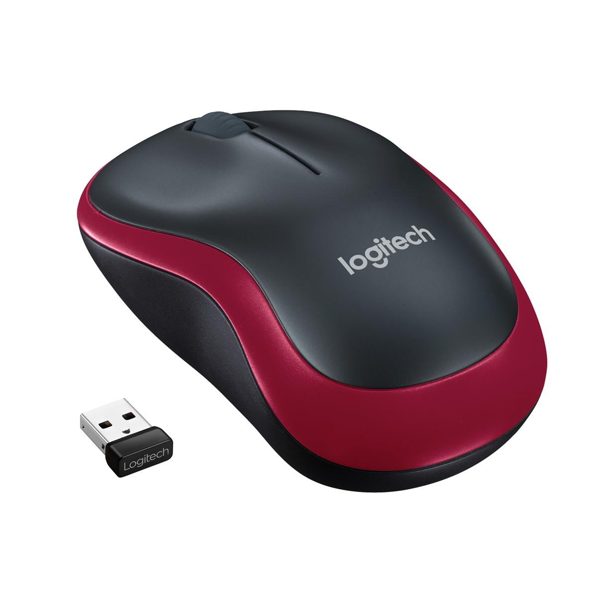Logitech M185 Kablosuz Mouse Usb Kırmız 910-002237