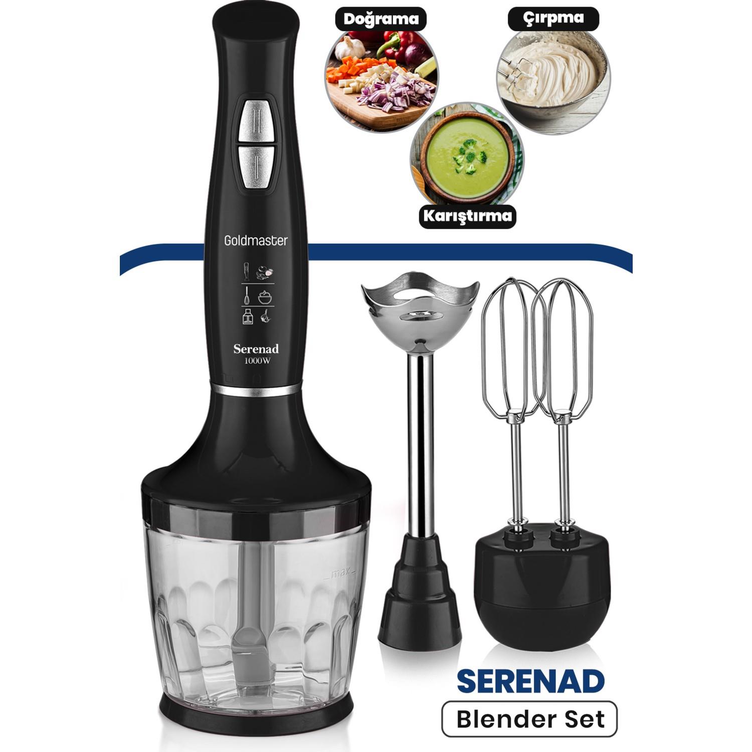 Goldmaster IN-6202 Serenad 1000W Blender Seti Gold