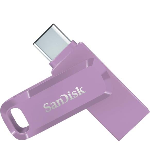 SanDisk Ultra Dual Drive Go 512GB USB Type-C Flash Bellek (Lavender) SDDDC3-512G-G46L
