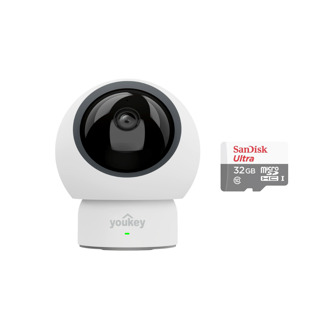 Youkey P310 2.5K İç Mekan Kamera-Sandisk Ultra 32GB SDSQUNR-032G-GN3MN Hafıza Kartı