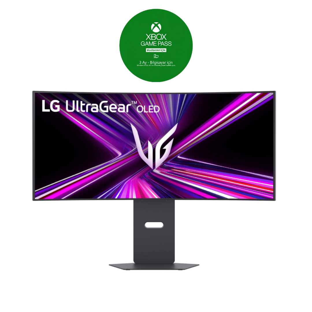 LG UltraGear™ 34 inç OLED 240Hz WQHD Kavisli Oyun Monitörü | 0.03ms (GtG), DisplayHDR True Black 400, USB-C (PD 65W) ve HDMI 2.1 (34GX900A-B)
