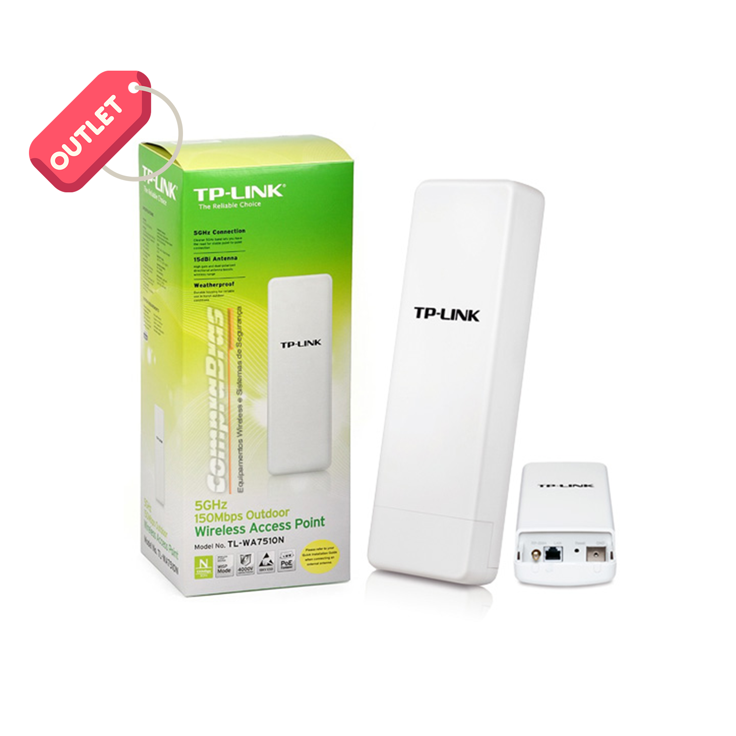 OUTLET TP-LINK TL-WA7510N 1 Port 150Mbps 5GhZ Outdoor Access Point