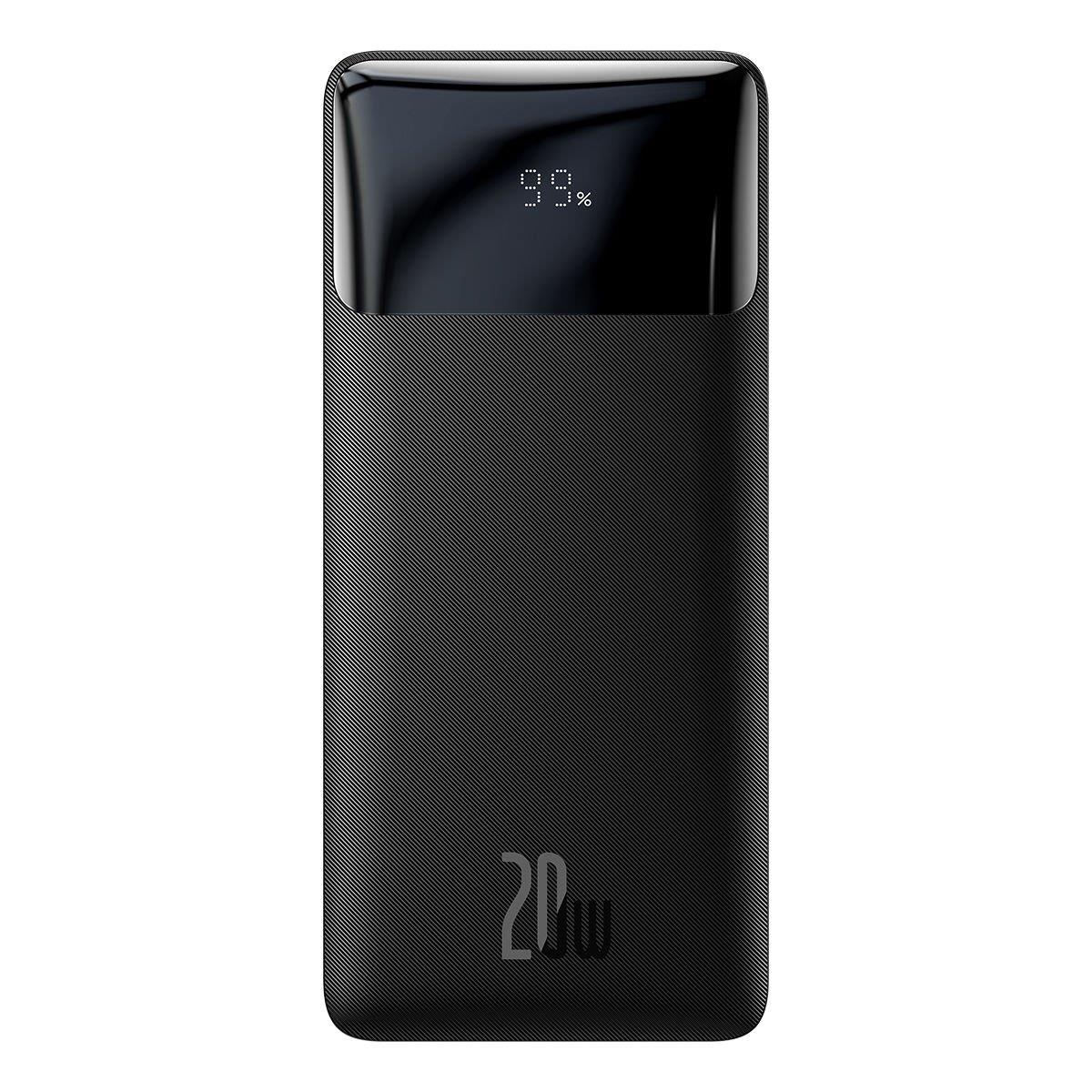 Baseus Bipow Overseas Edition Dijital Ekranlı 20W 20.000 mAh Powerbank - Siyah