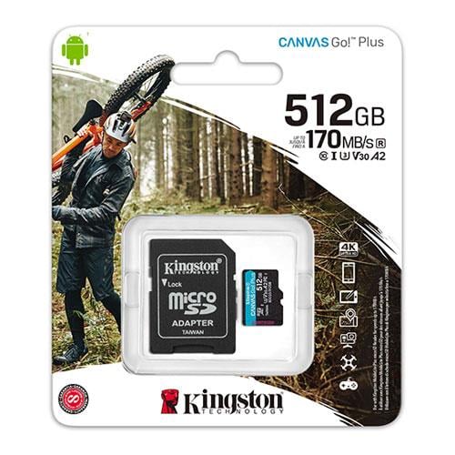 KINGSTON 512GB mSD CanvasGo+ SDCG3/512GB