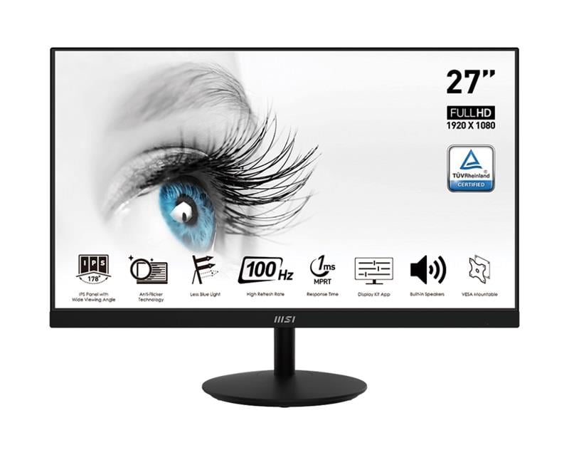 MSI 27 PRO MP271A 1920x1080 (FHD) 16:9 FLAT IPS 100HZ 1MS 