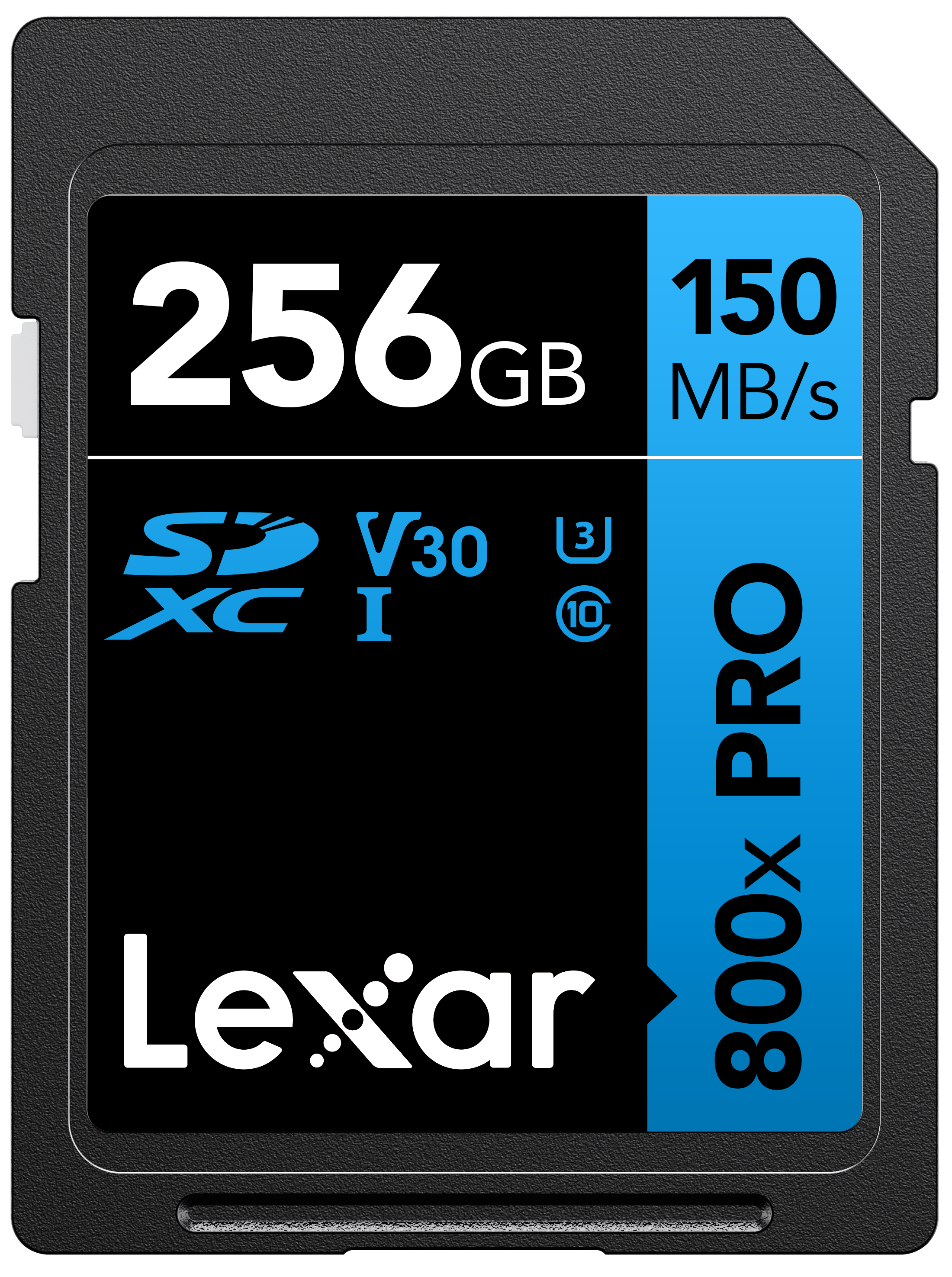 LEXAR 256GB LSD0800P256G-BNNNG SD PROFESSIONAL 800X PRO SDXC UHS-I CARDS UP TO 150MB/S READ 45MB/S WRITE C10 V30 U3