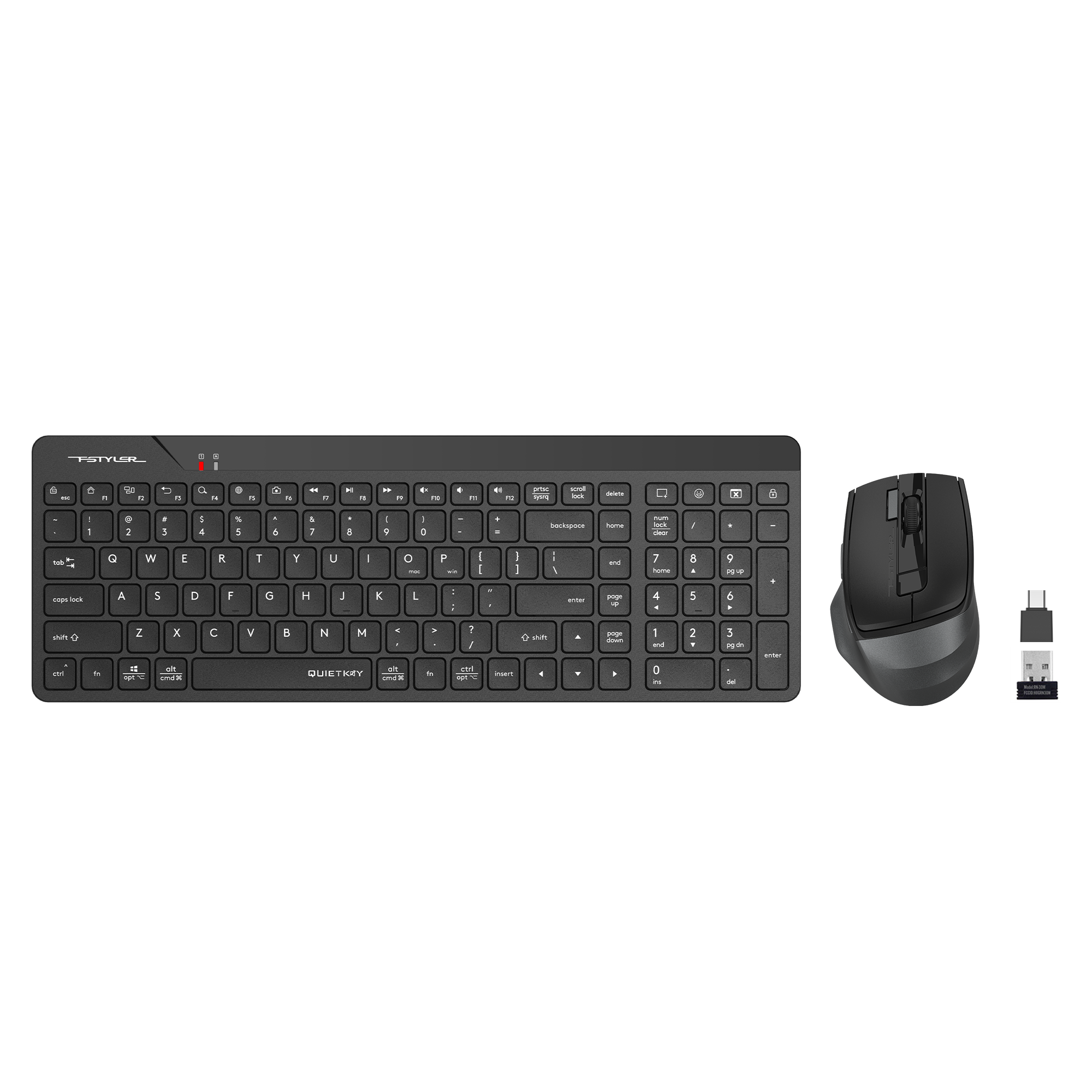 A4 TECH FG2400 AIR2 2.4G SYH Q FN-MM SESSİZ SET