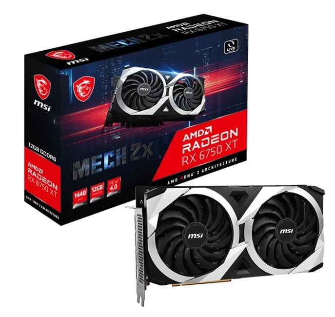 MSI RX 6750 XT 12GB Mech 2X GDDR6 192Bit