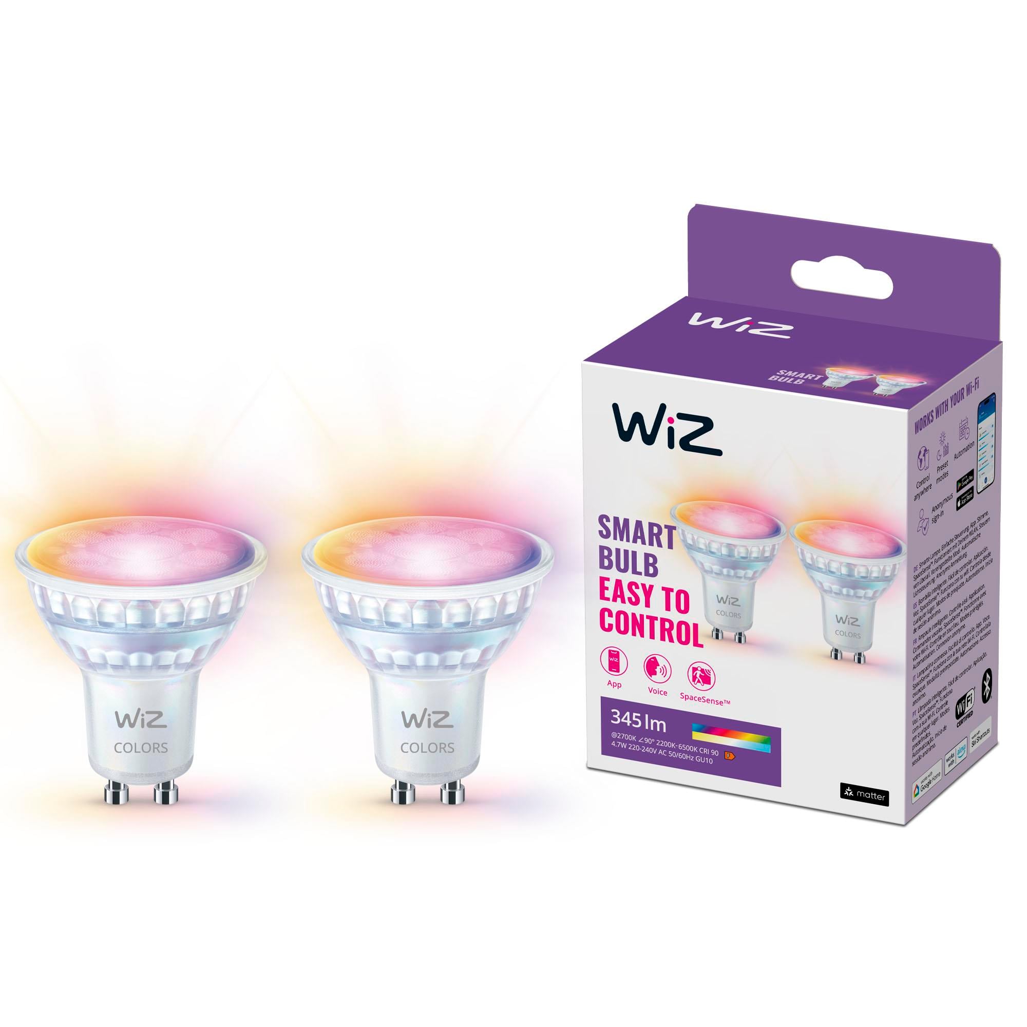 WiZ RGB Spot Ampul 50W GU10 Cam (2'li Paket)