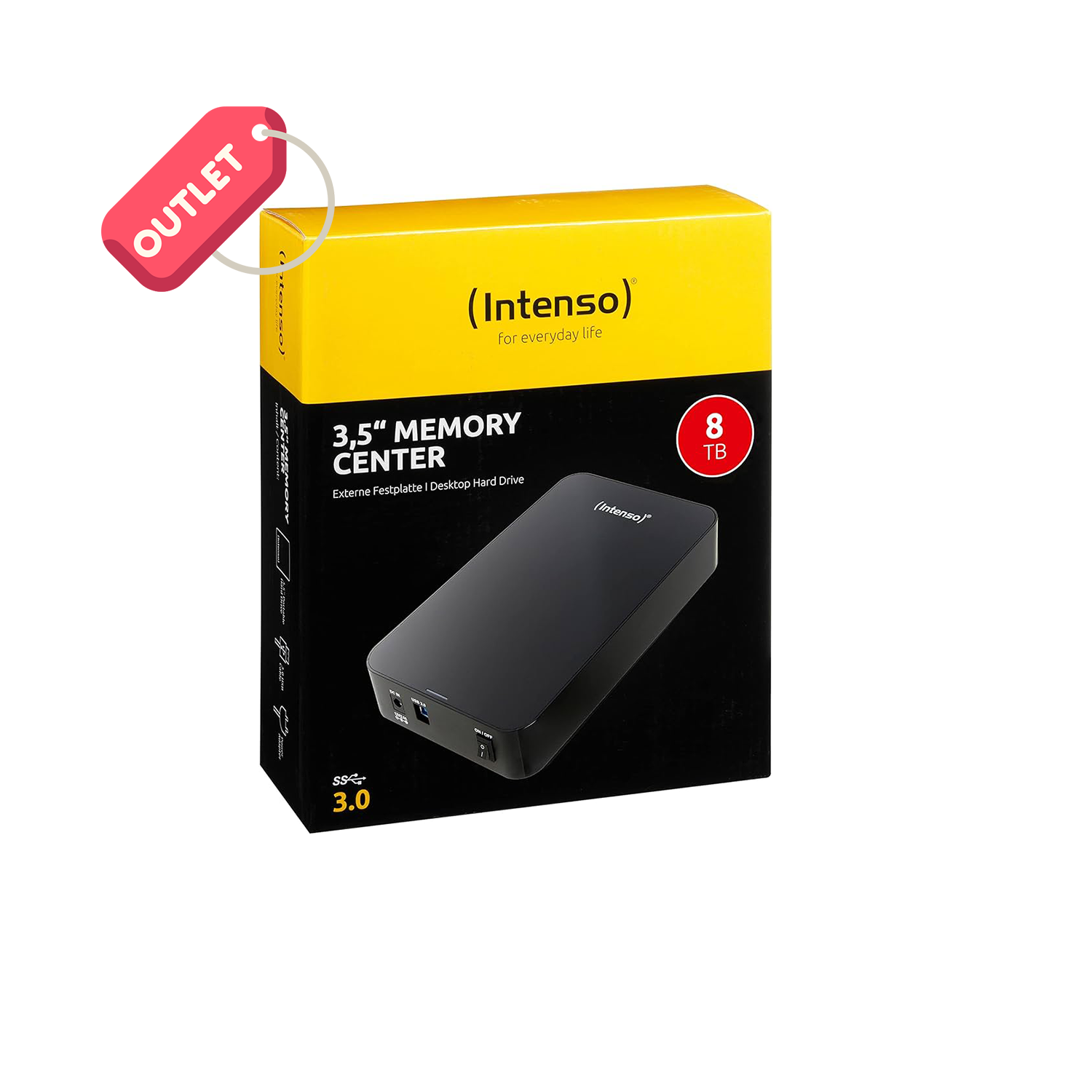 OUTLET Intenso 8TB USB 3.0 Harici Hardisk