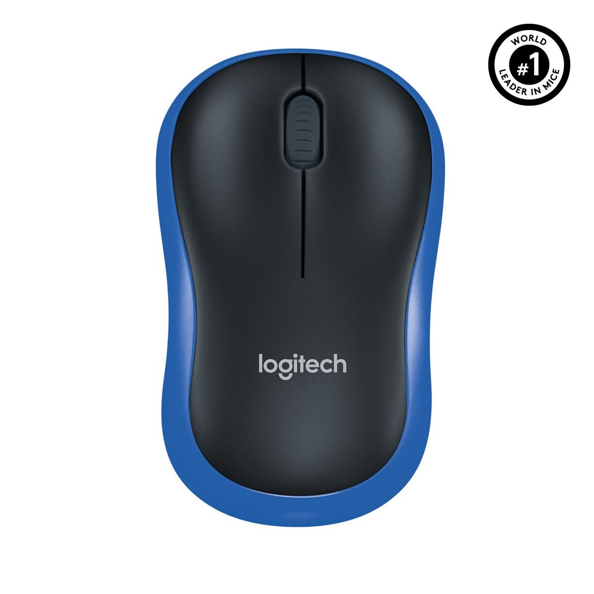 LOGITECH M185 USB ALICILI KOMPAKT KABLOSUZ MOUSE-MAVİ 910-002236