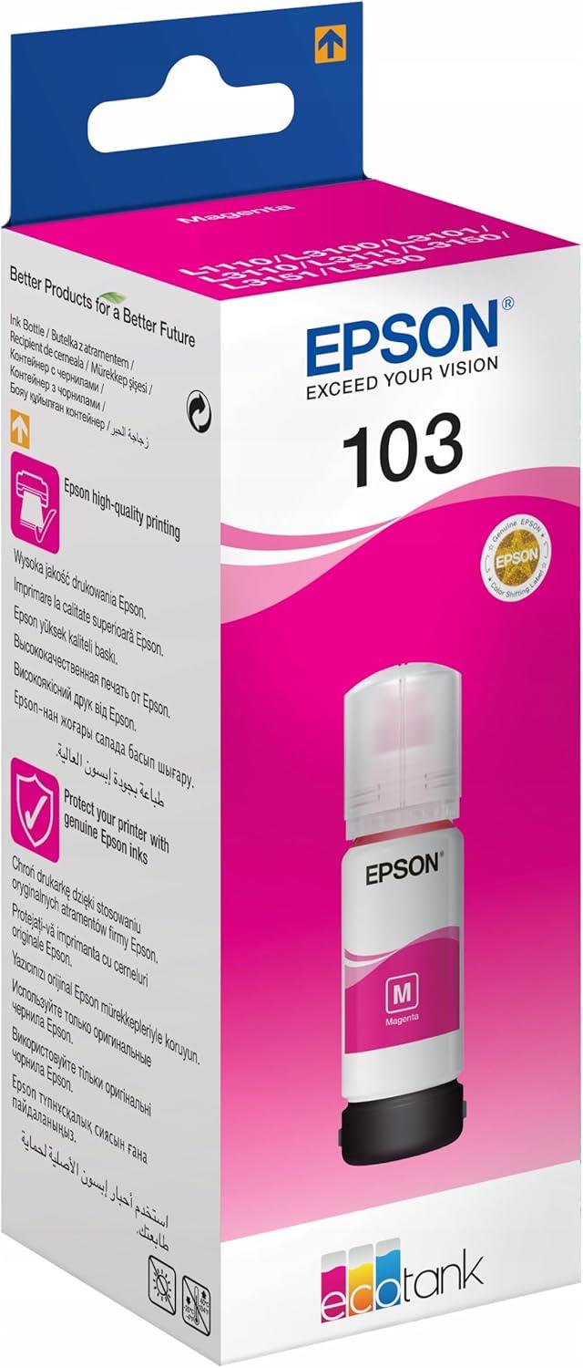 Epson 103 EcoTank Magenta Bottle (65ml) - C13T00S34A