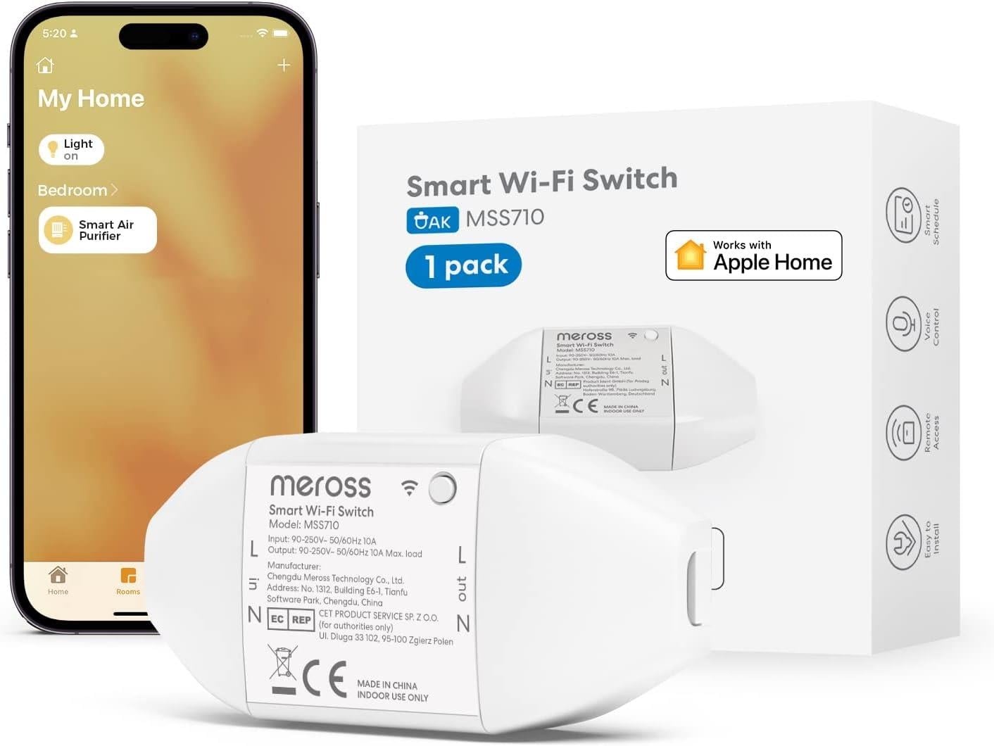 Meross Akıllı Anahtar MSS710