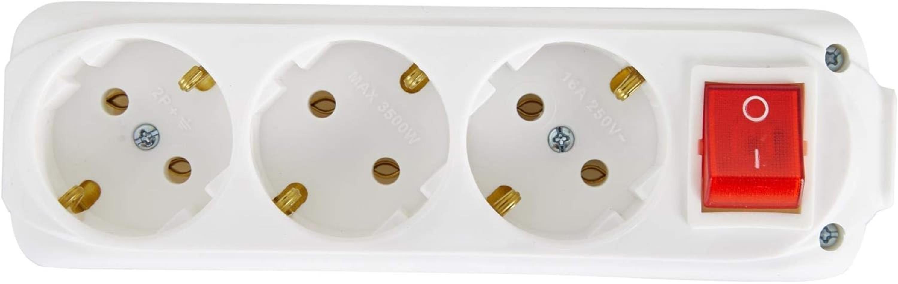 ALMERA 3LÜ ANAHTARLI TOPRAKLI PRİZ KLEMENSLİ (25)