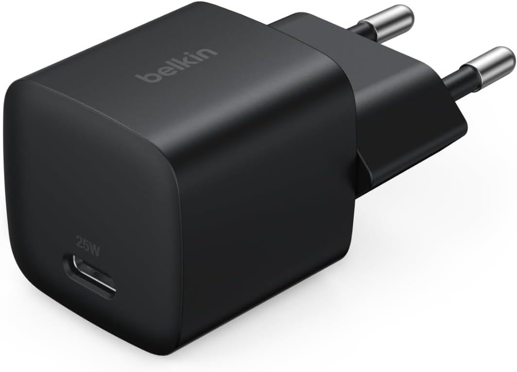 Belkin USB-C 25 W PD 3.0 PPS Hızlı Şarj Cihazı, Siyah