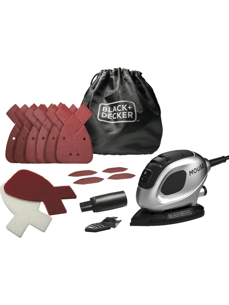 Black & Decker Silver Series BEW230SBCK-QS 55 W 11.000 RPM MOUSE® Detay Zımpara Makinesi + Aksesuar 