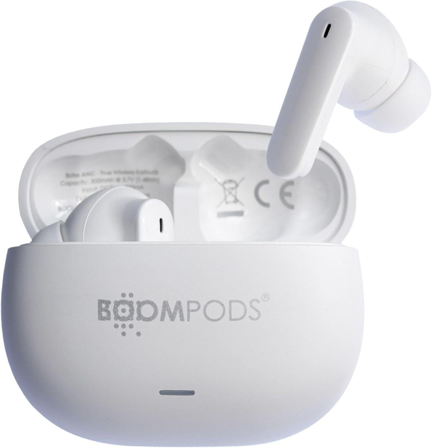 Boompods Echobuds ANC, TWS Bluetooth Kulaklık, Beyaz