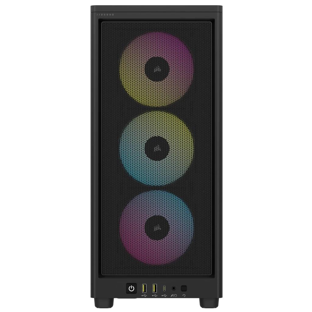 CORSAİR 2000D RGB AİRFLOW, 3X120MM RGB FAN, MİNİ-ITX SMALL-FORM-FACTOR BİLGİSAYAR KASASI, SİYAH (CC-9011246-WW)