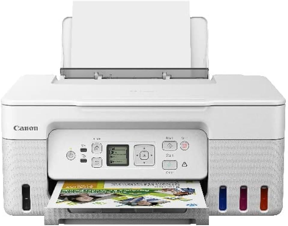 Canon Pixma G3470 A4 Yazıcı/Tarayıcı/Fotokopi/Wifi Renkli Tanklı Yazıcı - Beyaz