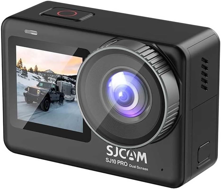 Sjcam SJ10 Pro Dual Screen Wi-Fi 4K/60 Fps Aksiyon Kamera - Siyah