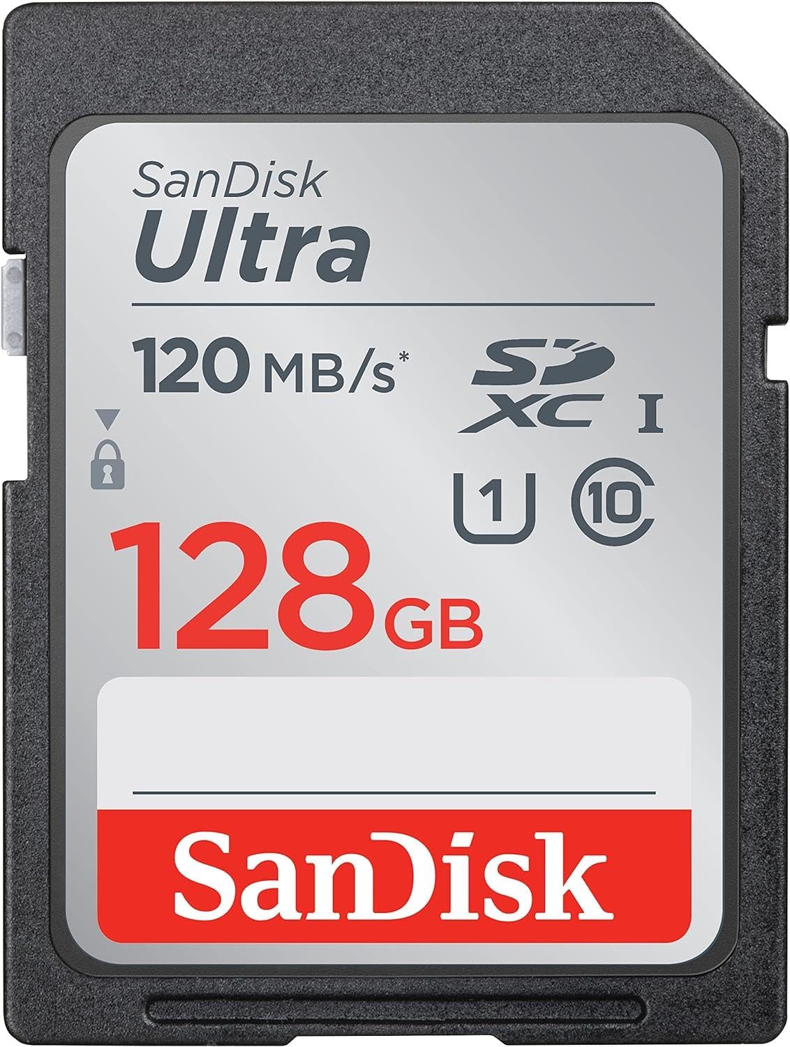 SANDISK ULTRA UHS-I CARD 120MB/s 128GB SDSDUN4-128G-GN6IN
