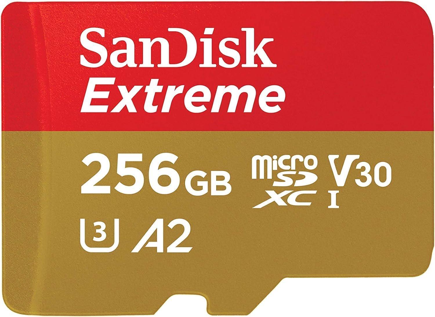 SanDisk Extreme 256GB microSDXC UHS-I Hafıza Kartı (SDSQXA1-256G-GN6MN)