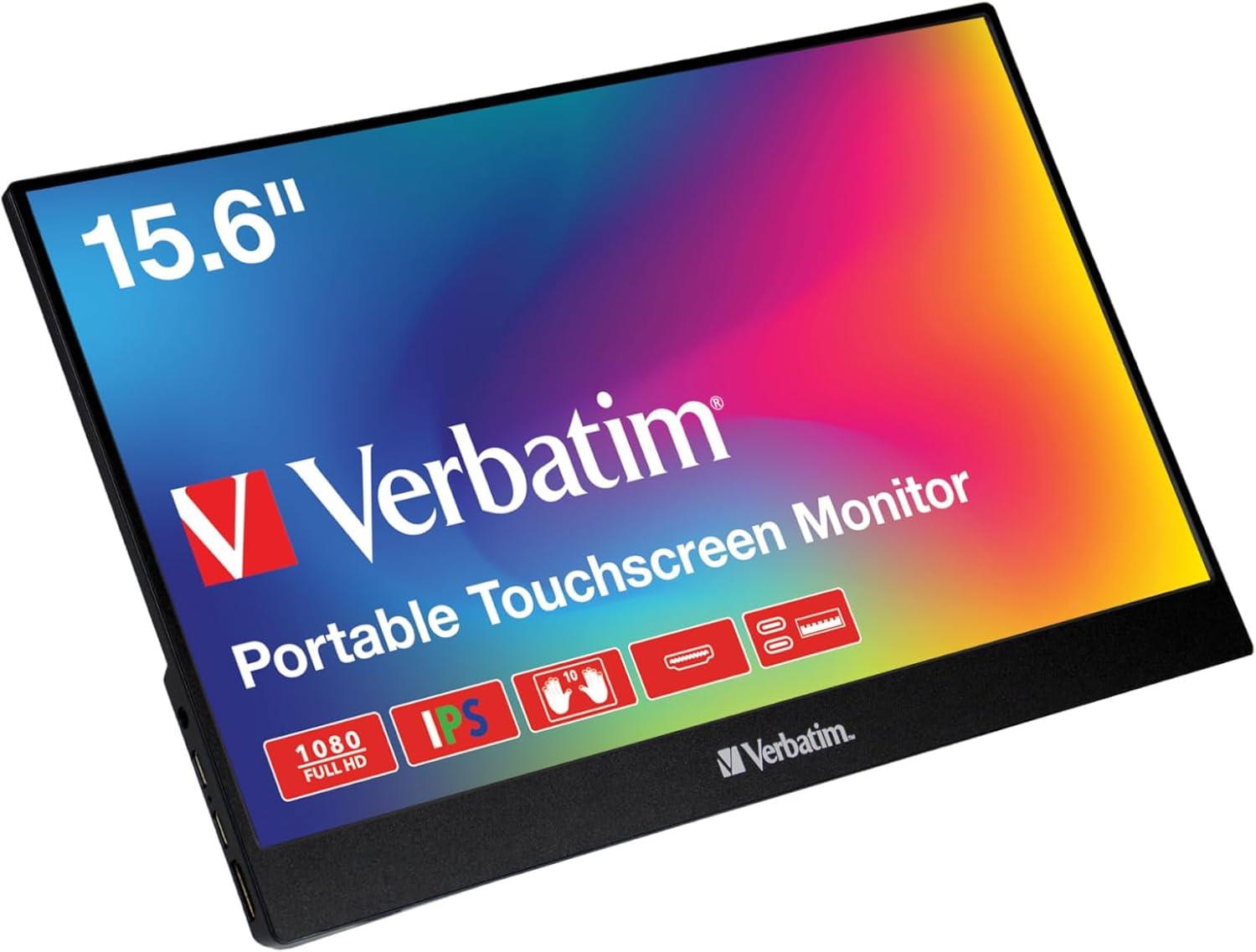 Verbatim PMT-15 Taşınabilir 15.6'' Full HD 1080p IPS 6MS Dokunmatik Monitör