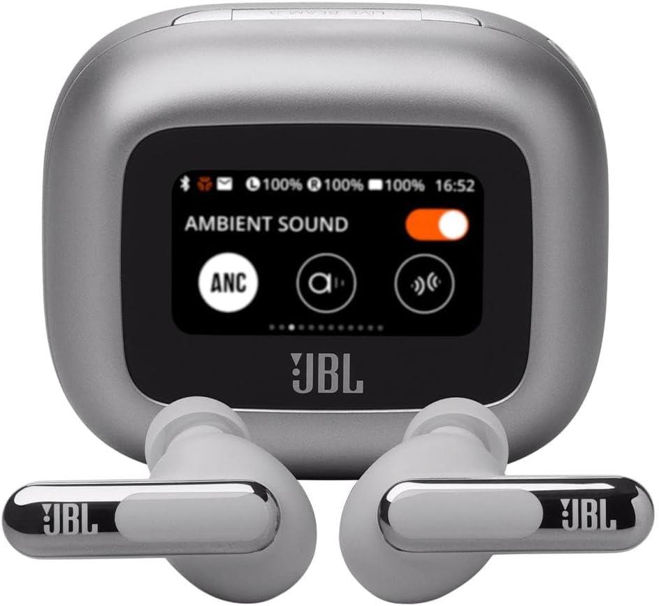 JBL Live Beam 3, Kablosuz Kulakiçi Kulaklık, Silver