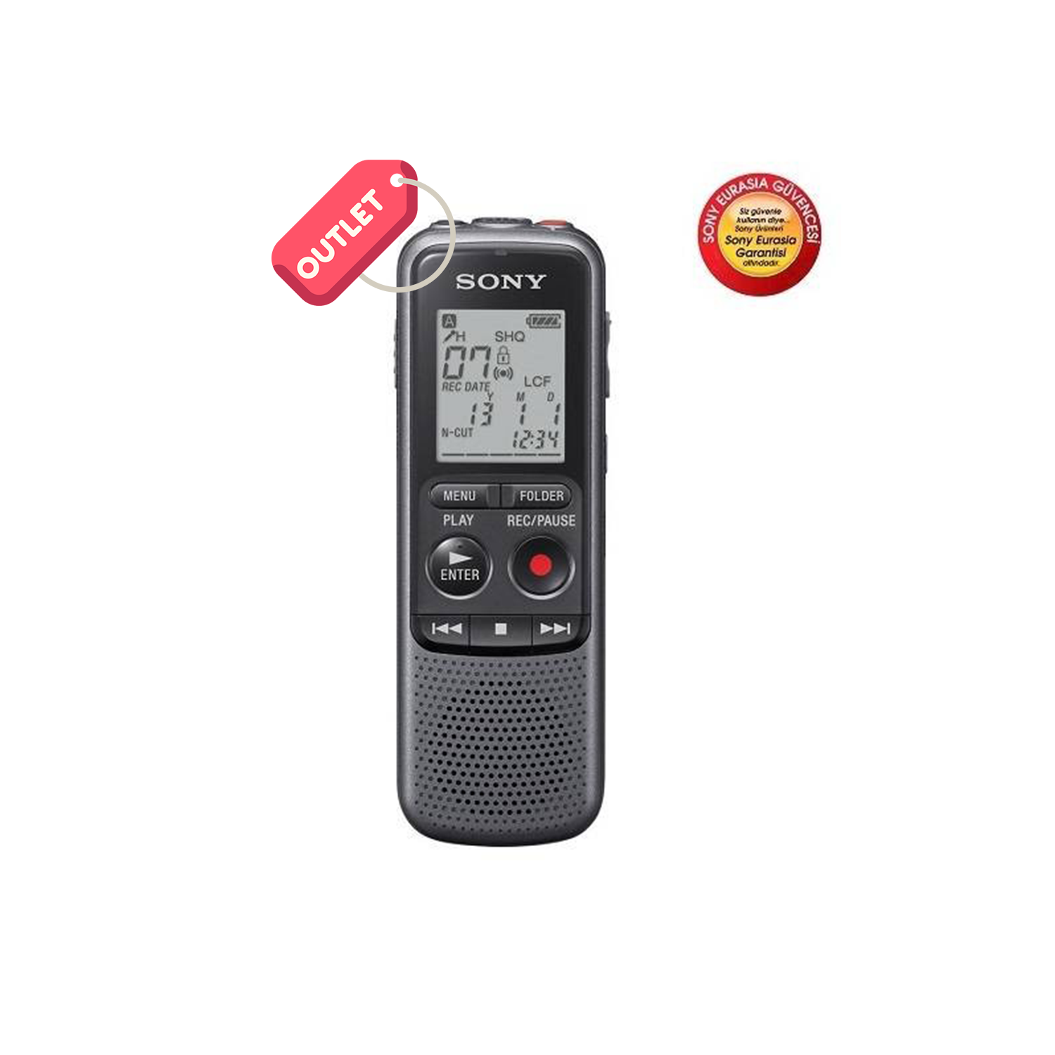 OUTLET Sony ICD-PX240 Ses Kayıt Cihazı (Kutusuz)