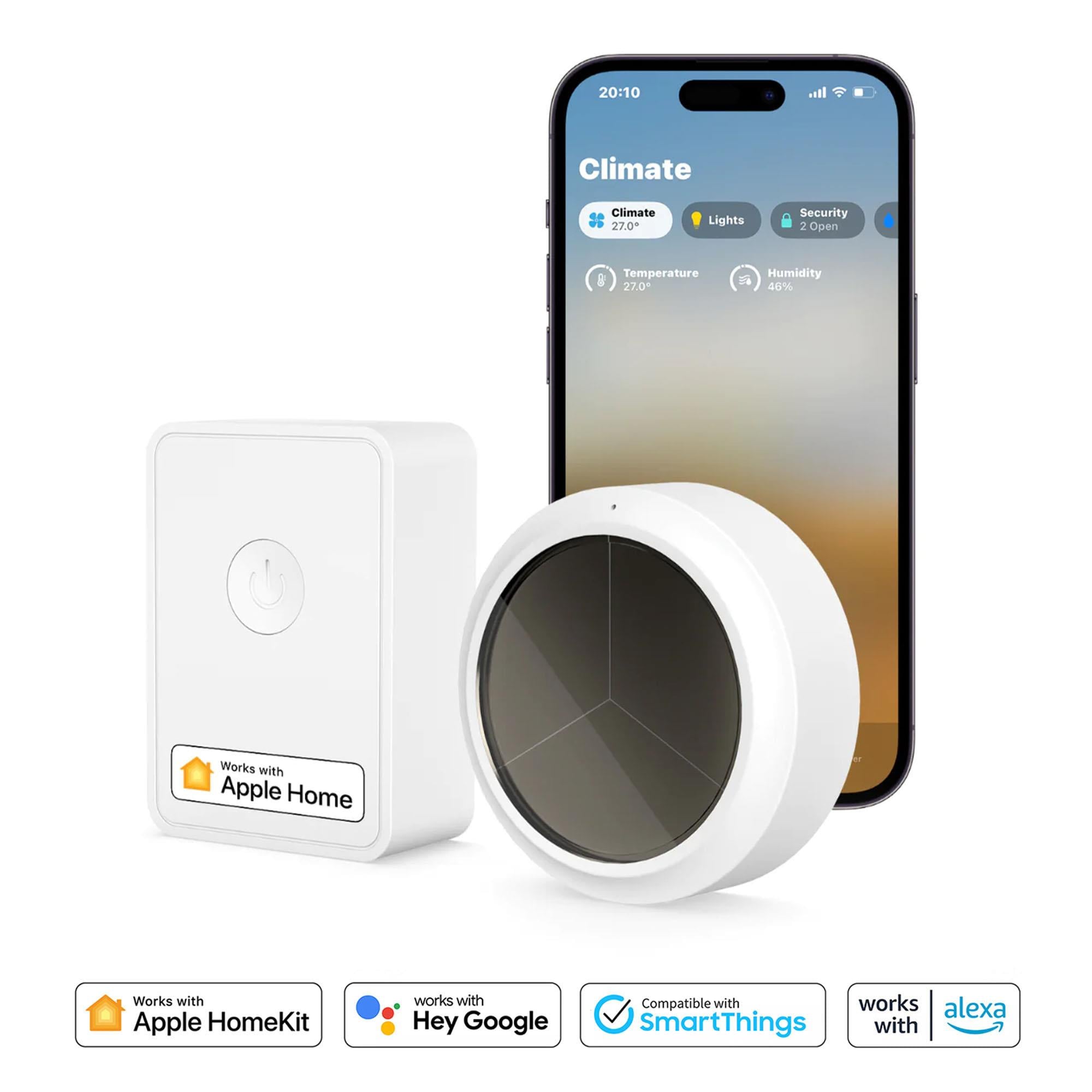 Meross Akıllı Sıcaklık ve Nem Sensörü ve Hub (Apple Home Destekli)