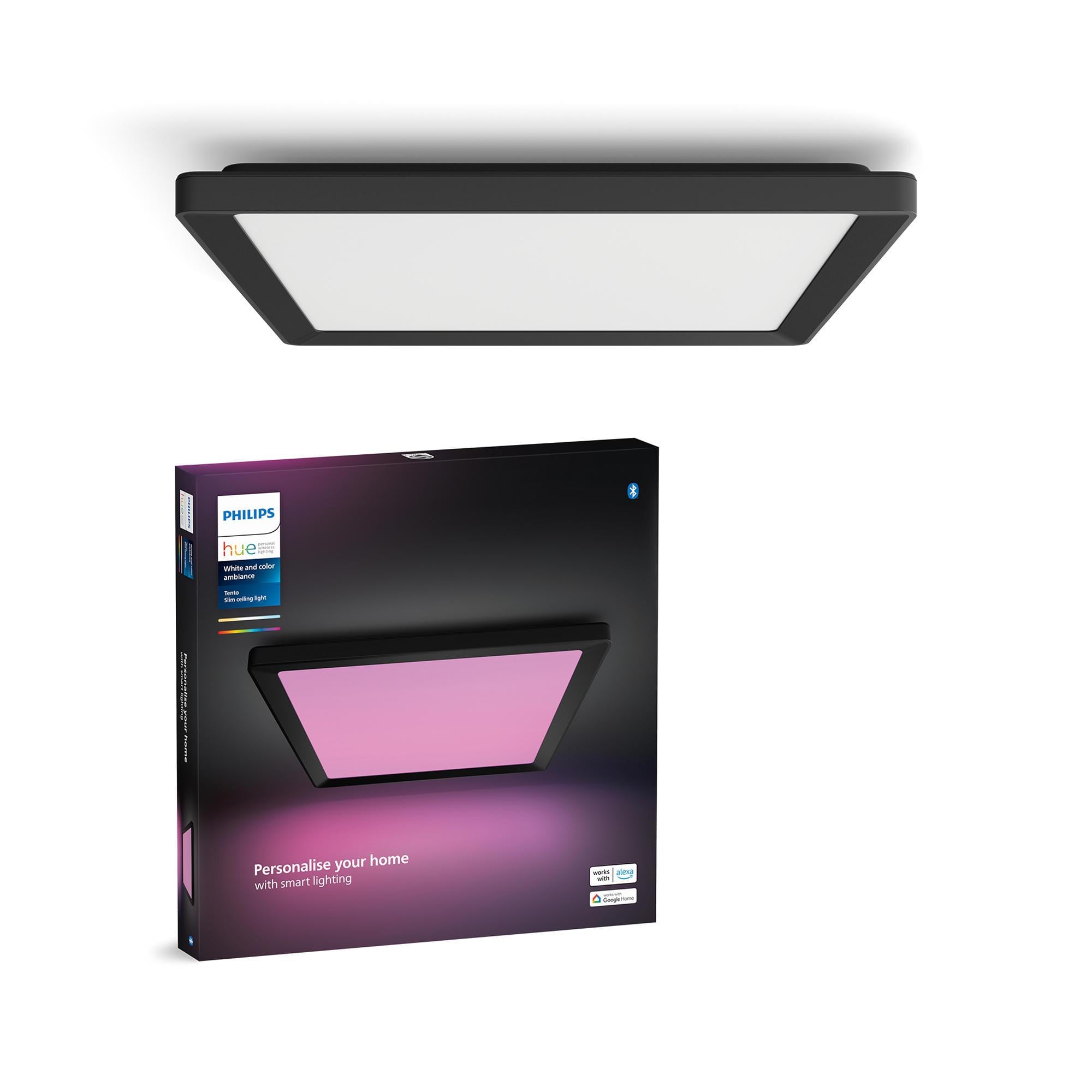 Philips Hue Tento WCA Siyah Slim Kare Tavan Paneli 40x40cm
